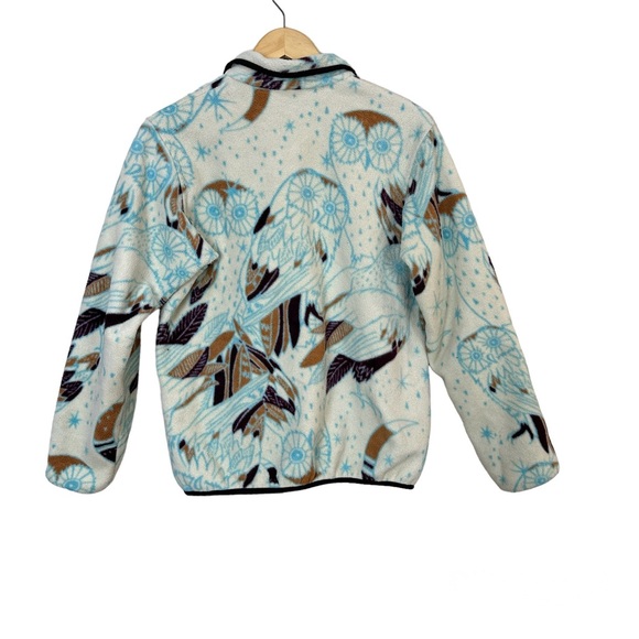 Patagonia Synchilla Fleece Pullover Harvest Moon Owl Snap-T Women’s Sz Small - Picture 2 of 5